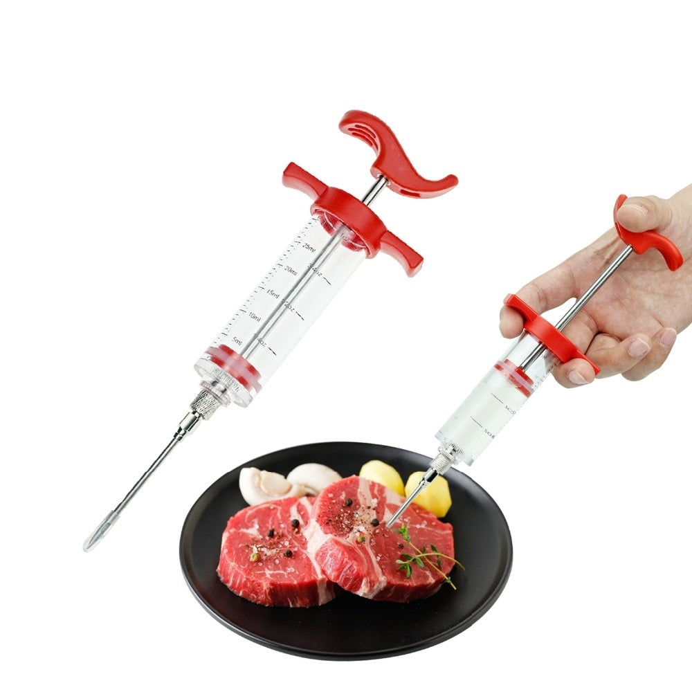 BBQ Meat Syringe Marinade Injector Poultry Turkey Chicken