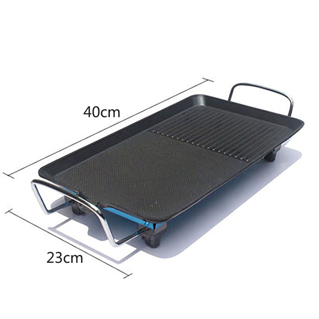 Kitchen Electric BBQ Grill 220V 1500W EU Teppanyaki Non-stick Surface Hot Plate Adjustable