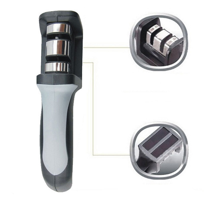 New Two Stages Diamond Ceramic Kitchen Knife Sharpeners