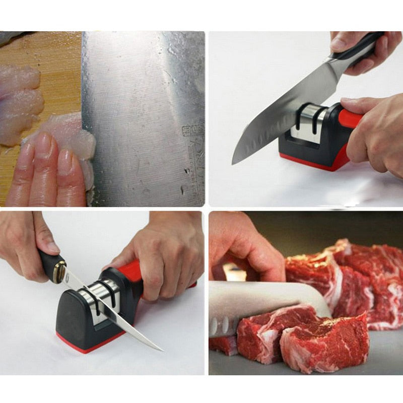 New Two Stages Diamond Ceramic Kitchen Knife Sharpeners