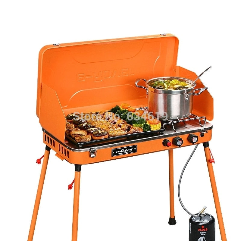 hot outdoor gas portable grill first class quality camping folding bbq barbecue grill gas type
