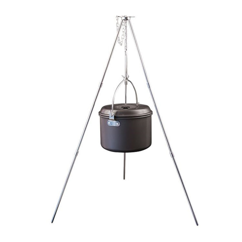 Aluminum Alloy BBQ Grills Dutch Oven Hanging Tripod Portable Folding