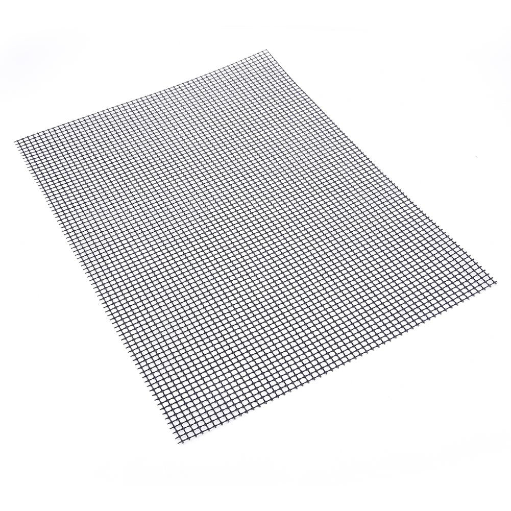 Non-stick Barbecue Grilling Mats High Security Grid Shape BBQ Mat with Heat Resistance 30x40x0.2cm For Outdoor Activities