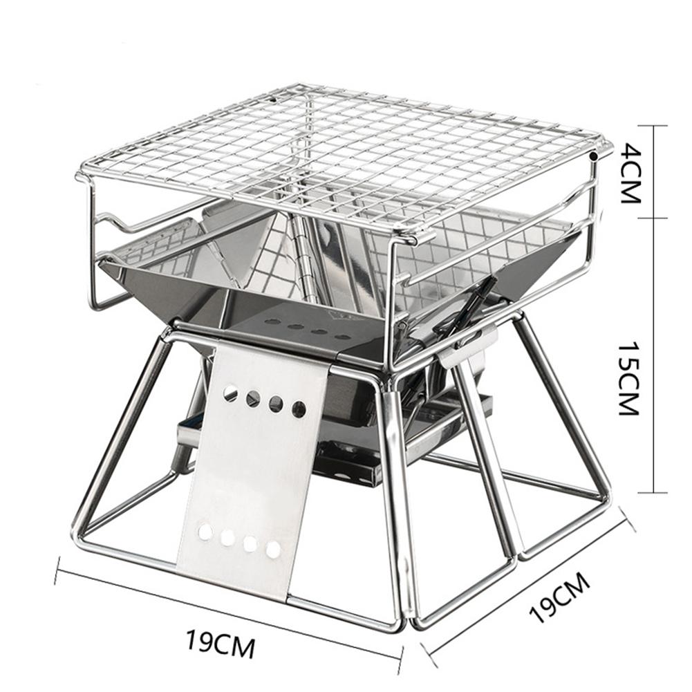 Exquisite Portable Stainless Steel BBQ Oven Set BBQ Grill for Outdoor Small Barbecue-40