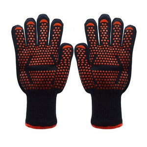 Aramid Silicone Gloves Heat Resistant Thick Kitchen Oven BBQ Grill